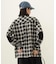 HEART ELBOW PATCH PLAID SHIRT