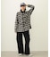 HEART ELBOW PATCH PLAID SHIRT