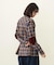HEART ELBOW PATCH PLAID SHIRT