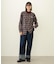 HEART ELBOW PATCH PLAID SHIRT