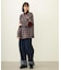 HEART ELBOW PATCH PLAID SHIRT