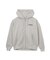 HEART EMBROIDERED LOGO ZIP UP HOODIE
