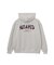 HEART EMBROIDERED LOGO ZIP UP HOODIE
