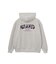 HEART EMBROIDERED LOGO ZIP UP HOODIE