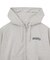 HEART EMBROIDERED LOGO ZIP UP HOODIE