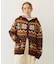 SNOW PATTERN COWICHAN KNIT JACKET