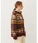 SNOW PATTERN COWICHAN KNIT JACKET