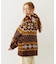SNOW PATTERN COWICHAN KNIT JACKET