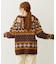 SNOW PATTERN COWICHAN KNIT JACKET