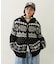 SNOW PATTERN COWICHAN KNIT JACKET