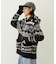 SNOW PATTERN COWICHAN KNIT JACKET