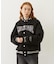 SATIN LOGO PATCH QUILTED JACKET