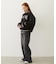 SATIN LOGO PATCH QUILTED JACKET