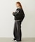 SATIN LOGO PATCH QUILTED JACKET