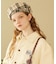 LOGO PLAID BERET