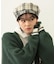 LOGO PLAID BERET