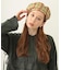 LOGO PLAID BERET