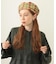 LOGO PLAID BERET