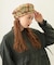 LOGO PLAID BERET