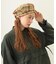 LOGO PLAID BERET