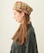 LOGO PLAID BERET
