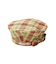 LOGO PLAID BERET