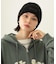 RUBBER PATCH KNIT CAP
