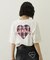 PLAID HEART WIDE S/S TEE