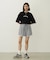 PLAID HEART WIDE S/S TEE