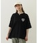 MILKFED. PLAID LOGO WIDE S/S TEE