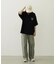 MILKFED. PLAID LOGO WIDE S/S TEE