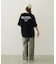MILKFED. PLAID LOGO WIDE S/S TEE