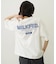 MILKFED. PLAID LOGO WIDE S/S TEE