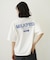 MILKFED. PLAID LOGO WIDE S/S TEE