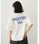 MILKFED. PLAID LOGO WIDE S/S TEE