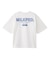MILKFED. PLAID LOGO WIDE S/S TEE
