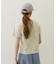 FLOWER PRINT AND EMBROIDERY COMPACT S/S TEE