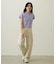 FLOWER PRINT AND EMBROIDERY COMPACT S/S TEE