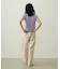 FLOWER PRINT AND EMBROIDERY COMPACT S/S TEE
