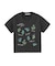 FLOWER PRINT AND EMBROIDERY COMPACT S/S TEE