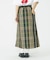 PLAID LONG SKIRT