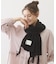 LOGO PATCH RIB SCARF