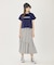 GINGHAM TIERED  SKIRT