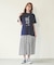 GINGHAM TIERED  SKIRT