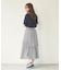 GINGHAM TIERED  SKIRT