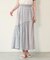 PLAID SHEER TIERED SKIRT