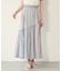 PLAID SHEER TIERED SKIRT