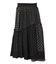 PLAID SHEER TIERED SKIRT