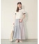 PLAID SHEER TIERED SKIRT