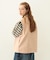 DEFORMED COLLAR DUCK VEST